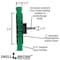 Drill Brush Power Scrubber By Useful Products 5 in W 7 in L Brush, Green G-S-E542J-QC-DB - alternate 7